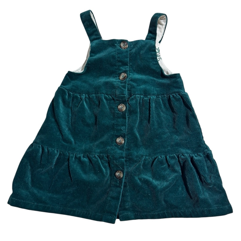 Chelsea & Violet Baby Corduroy Dress Green 12 Months Christmas Dress Winter